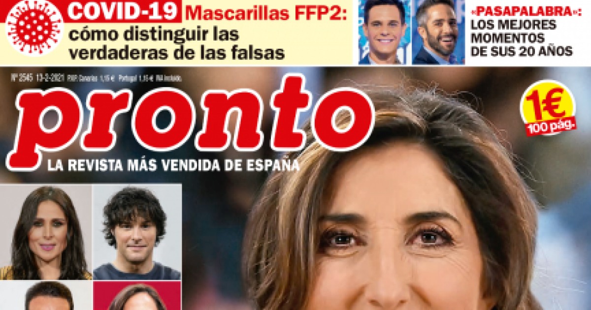 Paz Padilla Y Su Historia De Amor, Portada De Pronto