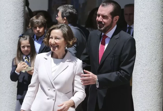 Paloma Rocasolano, en la comunión de la princesa Leonor, en 2017.