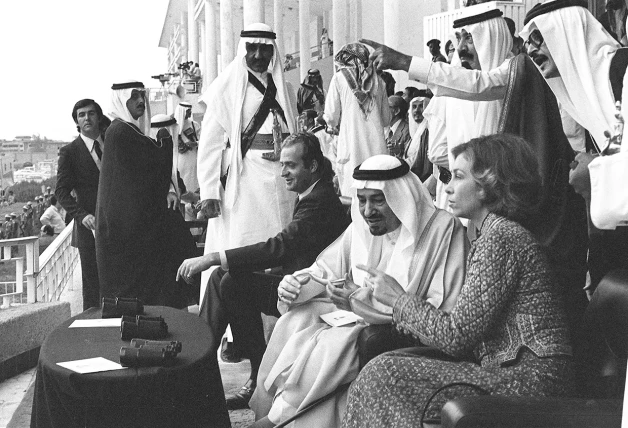 Juan Carlos y Sofía en Arabia Saudí.
