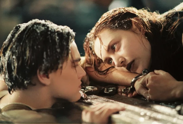 Kate Winslet y Leonardo DiCaprio en Titanic