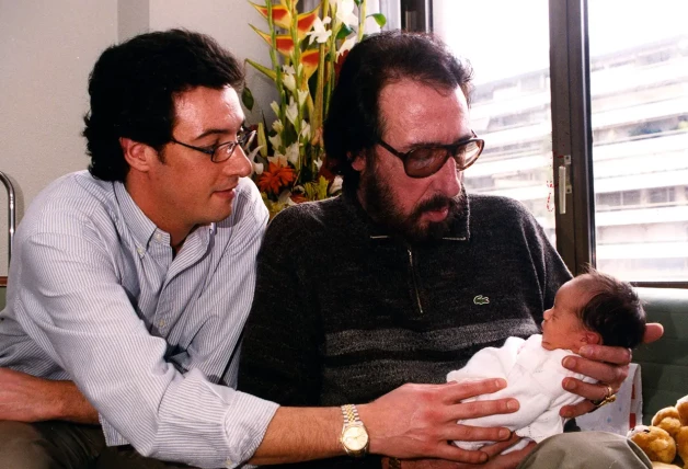 Gerard Jofra con Eugenio y su nieto.