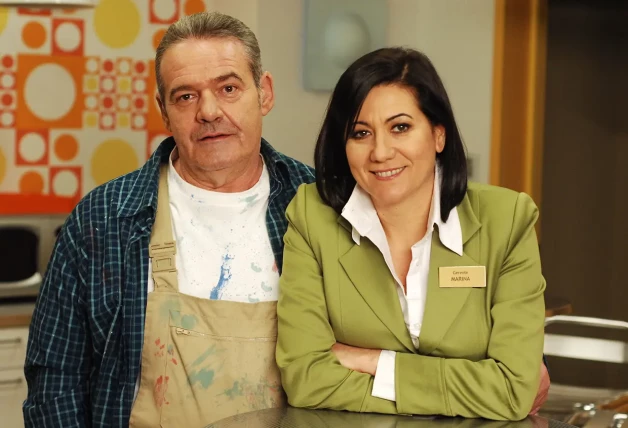 Luisa Martín con Ángel Andrés en 'Manolo y Benito Corporeision'.