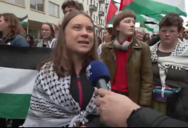 Greta Thunberg manifestación gaza Eurovision