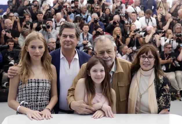 Francis Ford Coppola con sus hijos