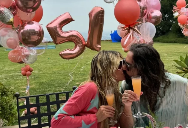 Heidi Klum beso marido