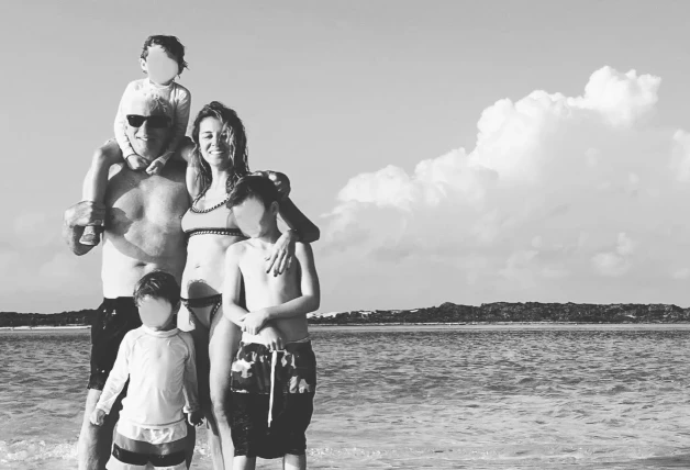 Richard Gere con su familia.
