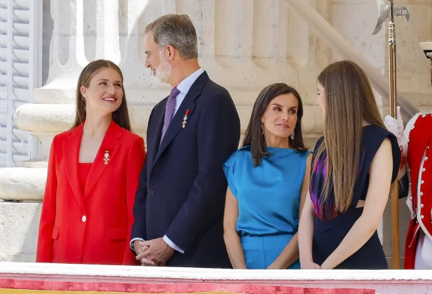 Los reyes en los actos de celebración