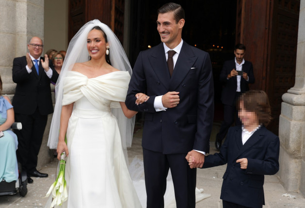 Ana Moya y Diego Conde salen de la Iglesia de Santa Barbará tras darse el “si quiero” a 29 de Junio de 2024 en Madrid.
Europa Press Reportajes / Europa Press
29/6/2024