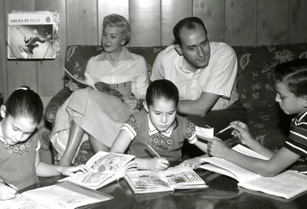 Henry Mancini y su familia