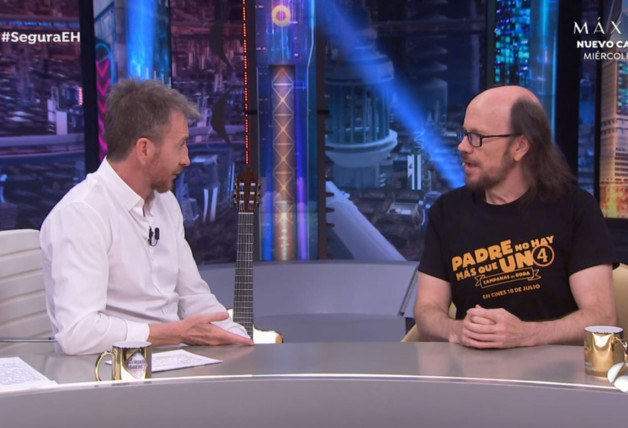 Santiago Segura junto a Pablo Motos, en 'El Hormiguero'