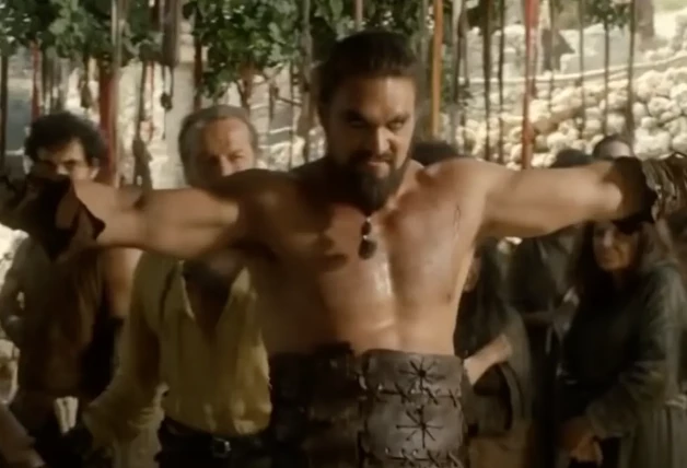 Jason Momoa Khal Drogo cambio físico Juego de Tronos