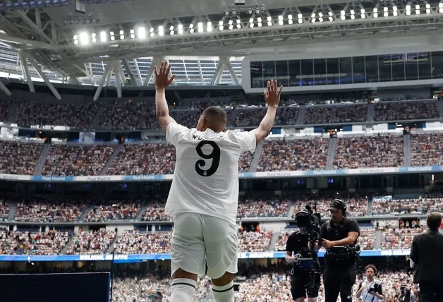 Mbappé, el día de su presentación.