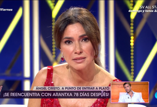 Arantxa del Sol, en el plató de Telecinco