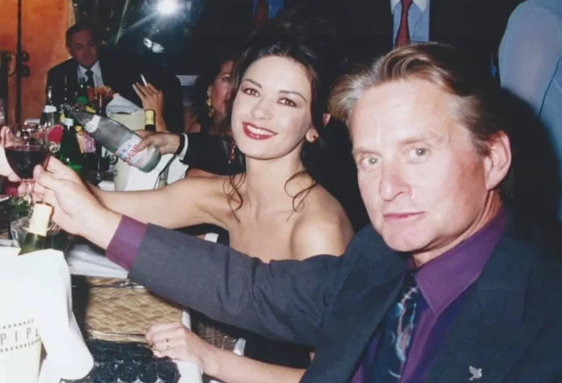 Foto primer encuentro Michael Douglas y Catherine Zeta-Jones