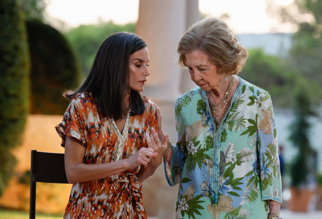 La Reina Sofía con Doña Letizia, en la recepción