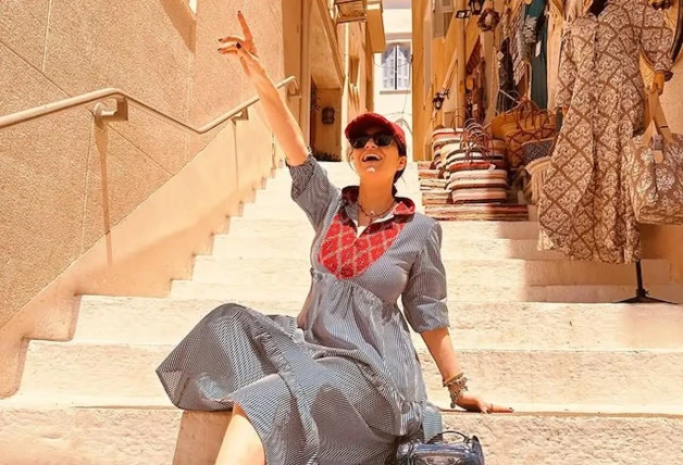 Laura Pausini de vacaciones en Grecia con su familia 6