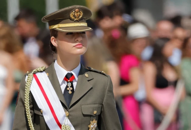 La princesa Leonor, en Pontevedra.