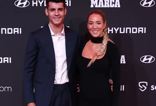 Álvaro Morata y Alice Campello en un evento.