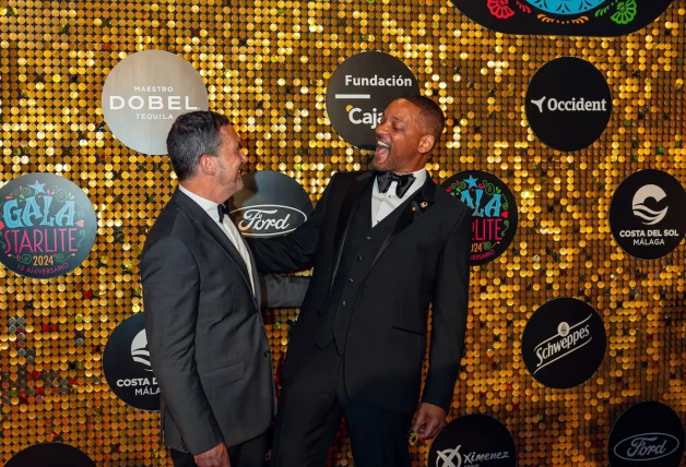 Antonio Banderas y Will Smith en premiere