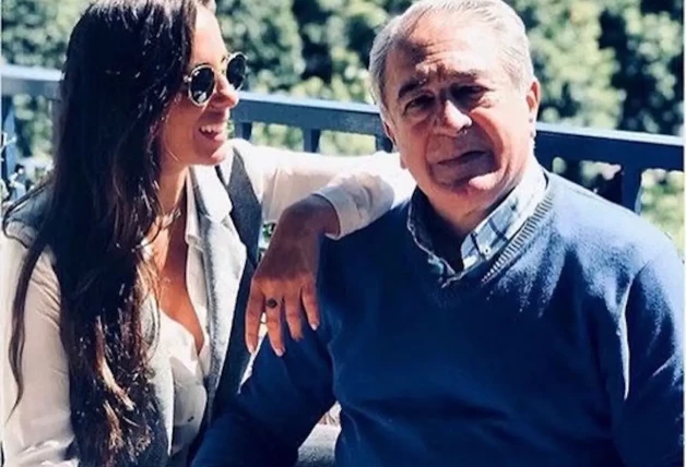 Anabel Pantoja y su padre