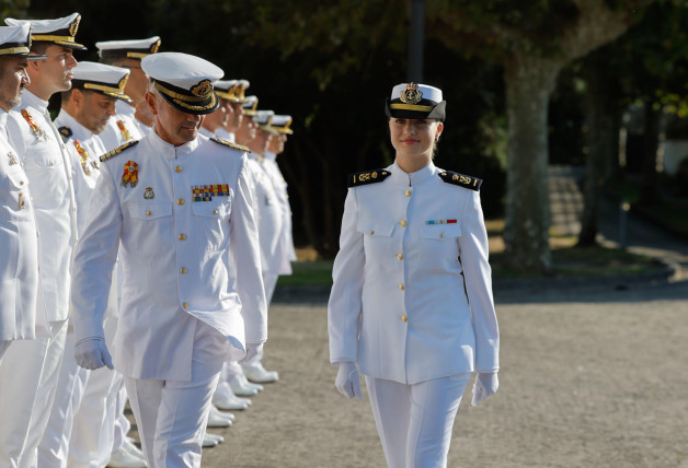 Leonor en la escuela naval marin