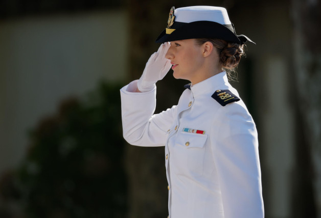 Leonor en la escuela naval marin