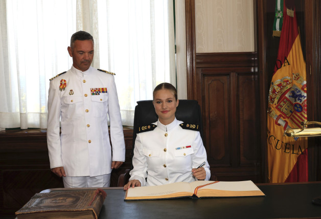 Leonor en la escuela naval marin