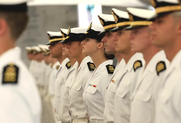 Princesa Leonor en la Escuela Naval de Marín.