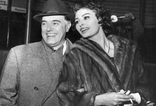 Sophia Loren y Carlo Ponti.