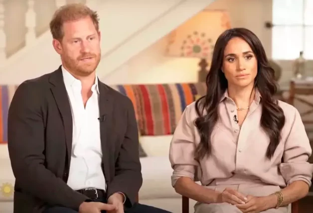 Harry y Meghan durante una de sus famosas entrevistas.