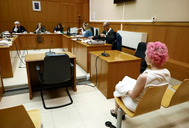 Ángela Dobrowolski durante su juicio.