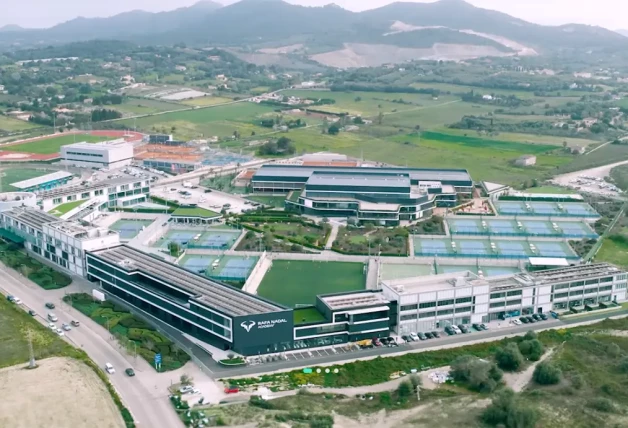 Vista general de la Rafa Nadal Academy, que funciona en Manacor desde el 2016 y dispone de plaza para 140 alumnos.