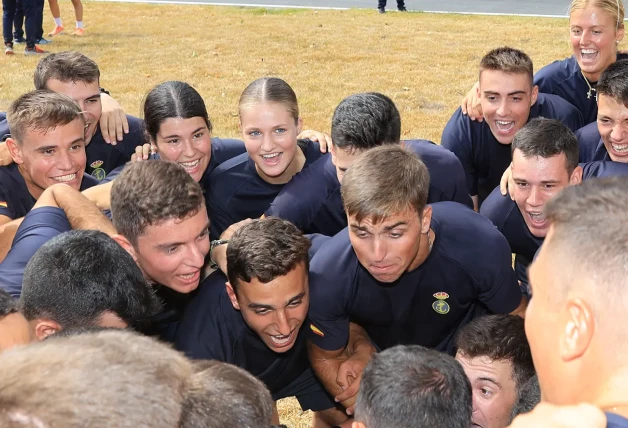 La primogénita de Felipe y Letizia ha hecho piña con sus compañeros.