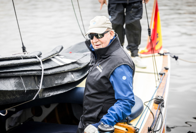 El rey emérito está estos días en Sanxenxo, Pontevedra, para participar en varias regatas. 30/9/24 - Xacobeo 6m Europeans, 2024