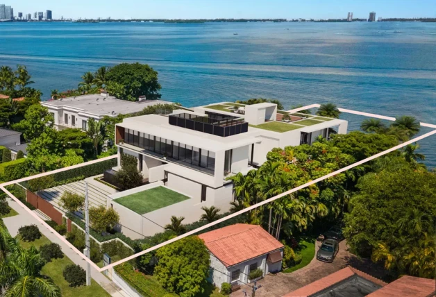 La casa de David y Victoria Beckham en Miami. Foto: @therealdeal