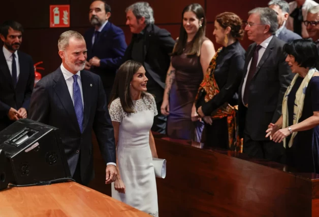 Felipe y Letizia en la entrega de los Premios Nacionales de Cultura 2022 y 2023