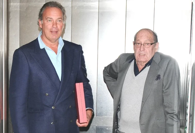 Bertín Osborne junto a su padre, Enrique Ortiz.