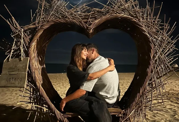 Almudena Cid y Gerardo Berodia muy enamorados.