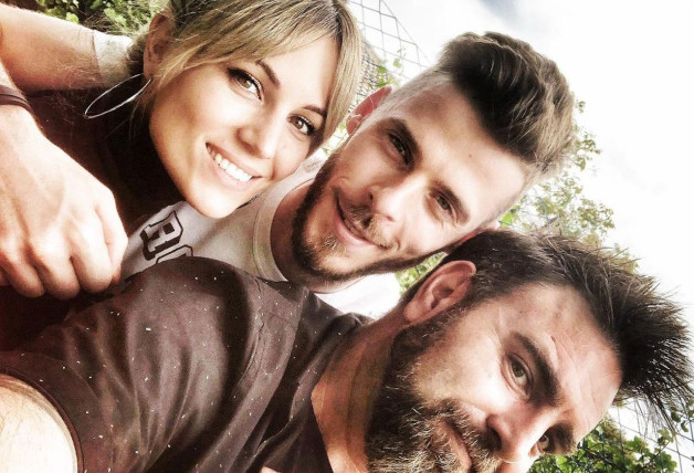 De Gea, Edurne y David García.