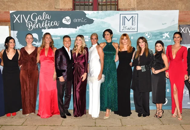 Edurne en la gala benéfica.