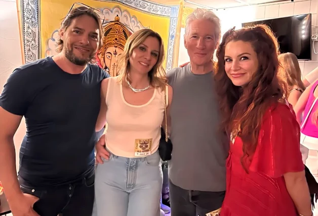 Alejandra y Richard Gere con Joaquín Cortés y su mujer.