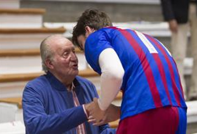 Pablo Urdangarín y su abuelo, el Rey Juan Carlos I.