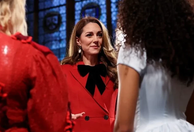 Kate Middleton en el concierto navideño en Westminster.