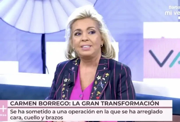 La nueva cara de Carmen Borrego así ha quedado tras su operación