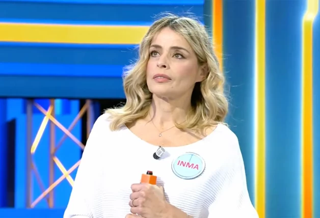 Inma del Moral participando en un concurso de televisión.