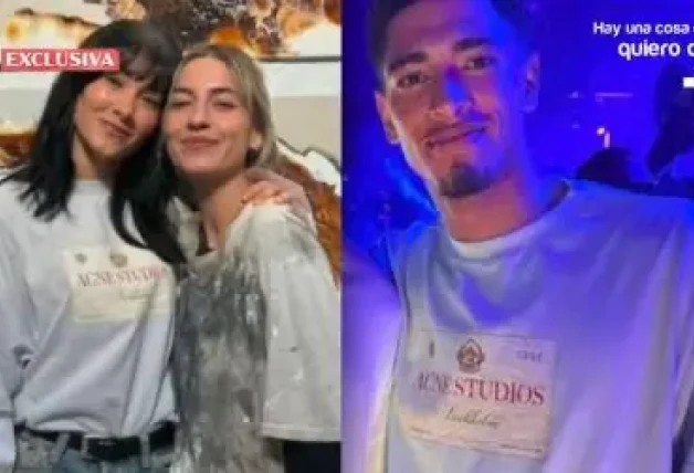 Captura de pantalla del programa Socialité, dónde se puede apreciar a Aitana y Jude Bellingham con la misma camiseta.