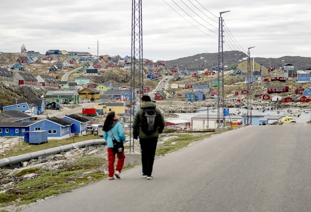 El pueblo de Aasiaat en Groenlandia.