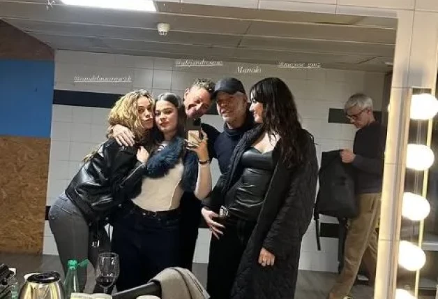 Candela Márquez y Manuela Sanz, en el concierto de Kany García que cantó Alejandro Sanz.