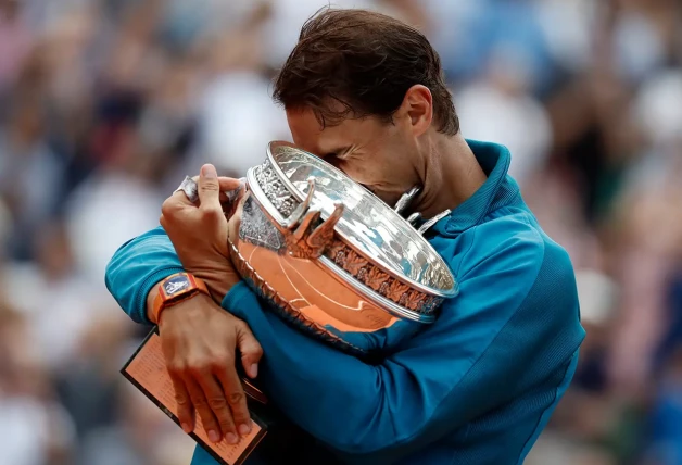 Rafa Nadal con su último Roland Garros, el del 2022.