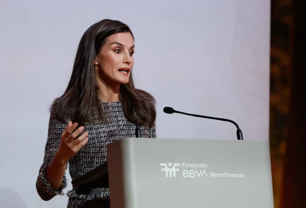 La reina Letizia participa en el acto de la Fundación Microfinanzas BBVA sobre 'Semillas para un futuro sostenible